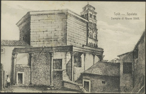 Split - Spalato : Tempio di Giove 1848.