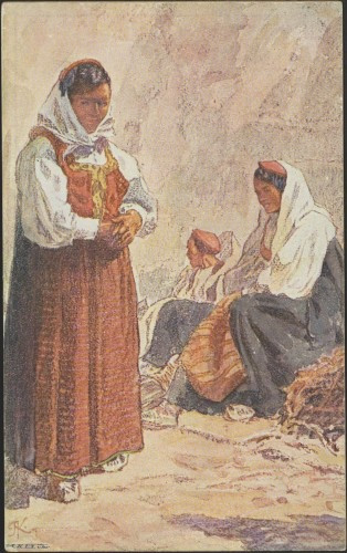 Dalmatiner b. Spalato I. [dvije žene i muškarac]