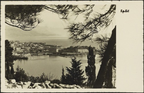 Split : [pogled s Marjana na istočnu obalu i Katalinića brig]