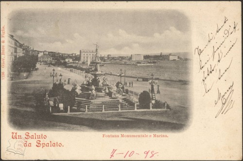 Split - Spalato : Fontana Monumentale e marina