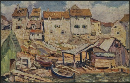 Splitske domy nad morem