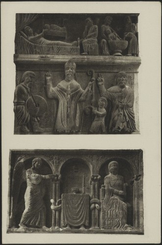 Split - Spalato : plohorezbe na zvoniku sv. Duje iz XIII. vijeka