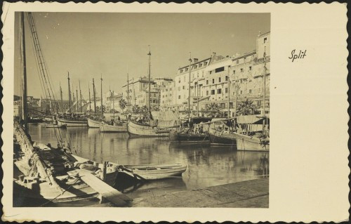 Split : [Riva s privezanim brodicama]