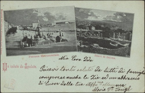 Un saluto da Spalato : Fontana Monumentale : Scavi di Salona