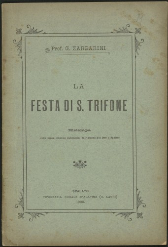 La festa di S. Trifone