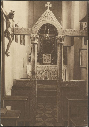 Spalato - Chiesetta di S. Martino. Sopra la porta aurea