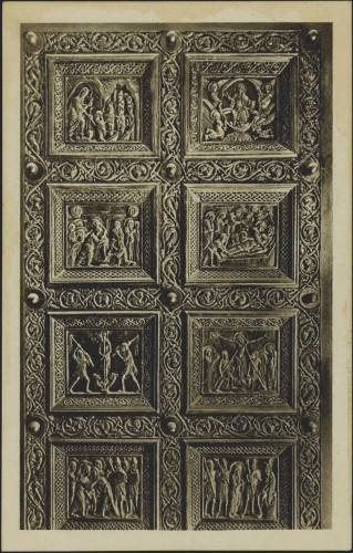 Spljet - Spalato : détail de la porte de la cathédrale : oeuvre du XIII. siecle