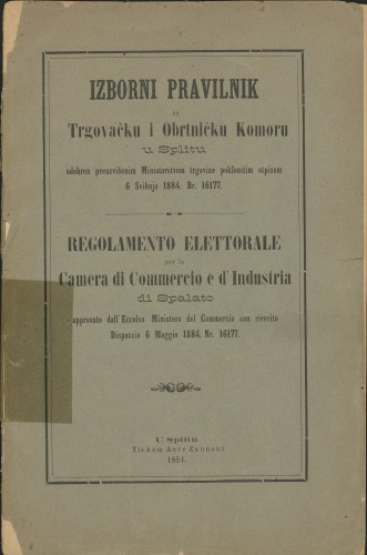 Izborni pravilnik za Trgovačku i obrtničku komoru u Splitu