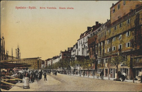 Spalato - Split. Riva Vecchia. Stara obala.
