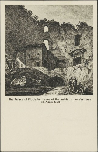 Dioklecijanova palača: Unutrašnjost Vestibula (R. Adam 1764)