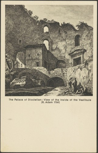 Dioklecijanova palača: Unutrašnjost Vestibula (R. Adam 1764)