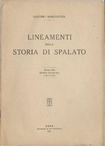 Lineamenti della storia di Spalato