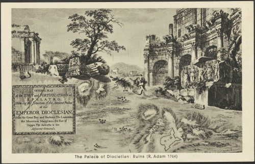 Dioklecijanova palača: Ruševine (R. Adam 1764)