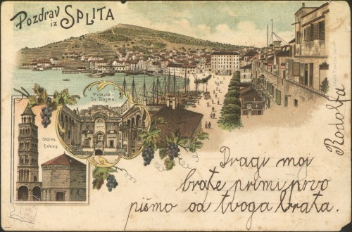 Pozdrav iz Splita : Stolna crkva : Plokata sv. Dujma