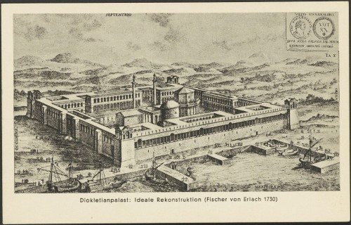 Dioklecijanova palača: Idejna rekonstrukcija (Fischer von Erlach 1730)