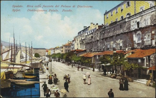 Spljet. Dioklecijanova Palača. Fasada.