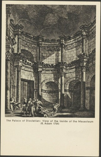 Dioklecijanova palača: Unutrašnjost Mauzoleja (R. Adam 1764)