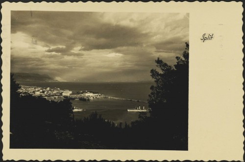 Split : [Pogled s Marjana na gat i luku]