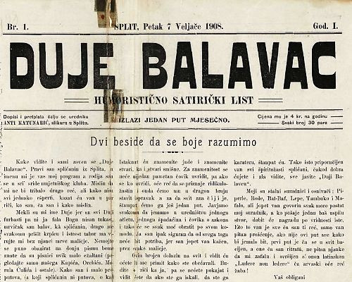 Duje Balavac : humoristično-satirički list / [odgovorni urednik Ante Katunarić]