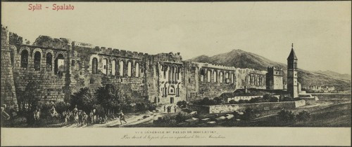 Split - Spalato : vue generale du Palais du Diocletien