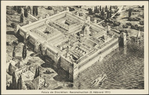 Dioklecijanova palača: Rekonstrukcija (E. Hébrard 1911)