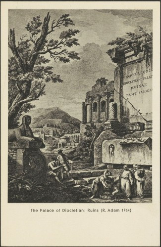 Dioklecijanova palača: Ruševine (R. Adam 1764)